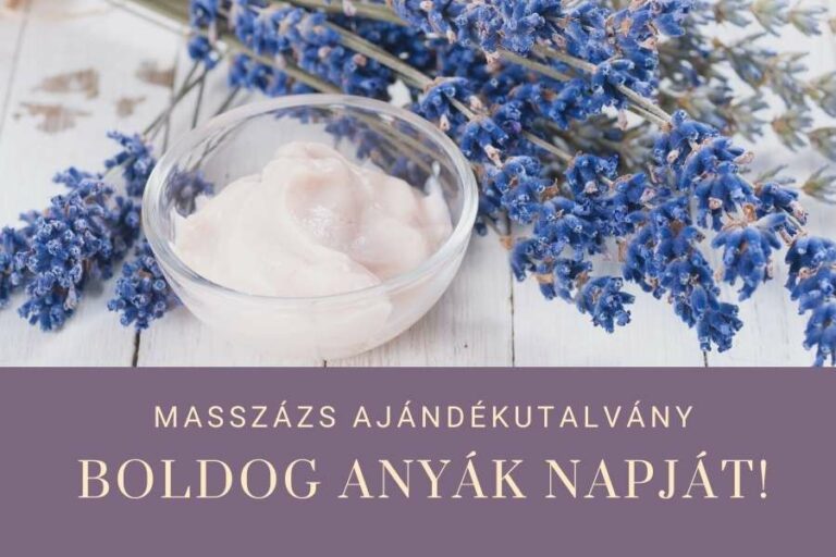 masszázs ajándékkártya anyák napja